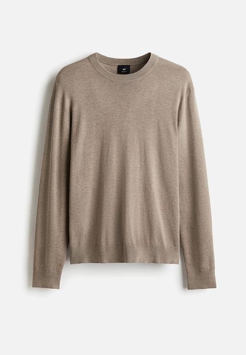 H&M - Regular fit fine-knit jumper - beige