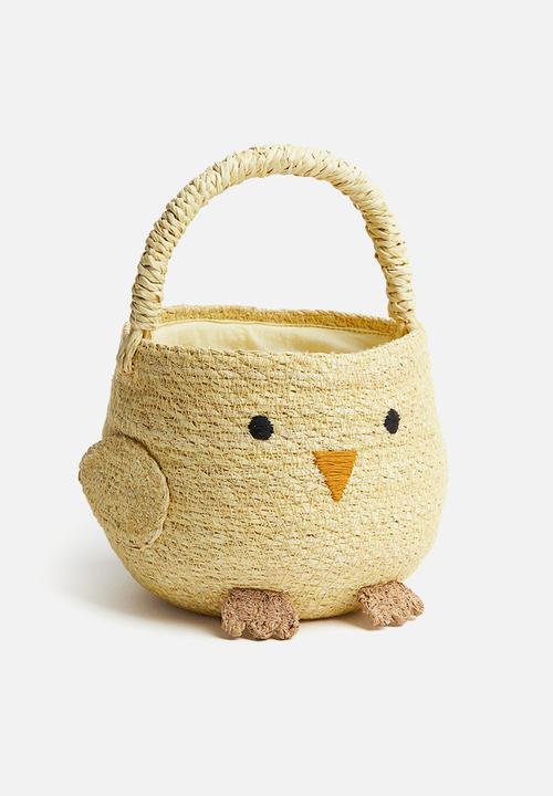 H&M - Chick storage basket -  yellow/chick