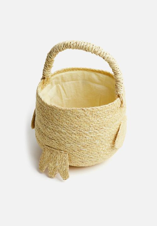 H&M - Chick storage basket -  yellow/chick