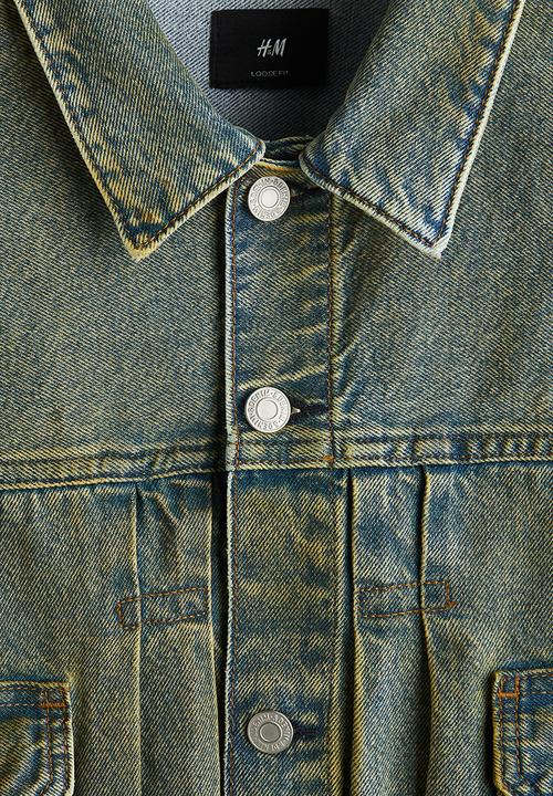 H&M - Loose fit denim jacket - denim blue 