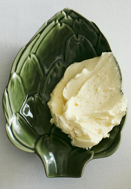 H&M - Extra-small figurative stoneware serving bowl - green/artichoke 