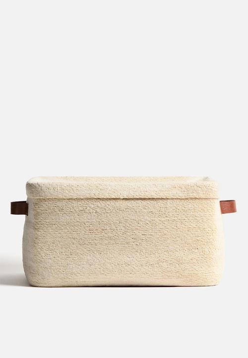 H&M - Large seagrass storage basket - light beige