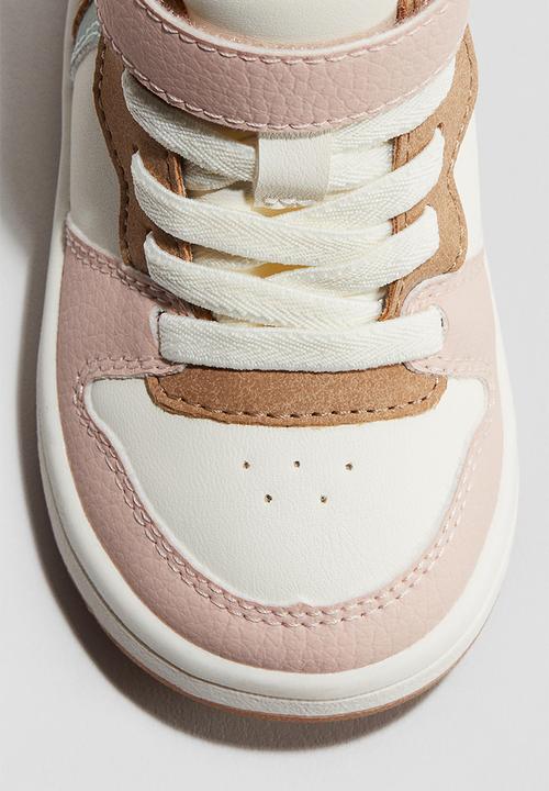 H&M - Open-front trainers - light pink/turquoise