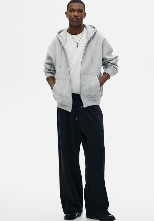 H&M - Oversized fit zip-through hoodie - grey marl
