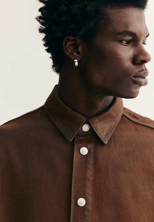 H&M - Oversized fit denim shirt - brown