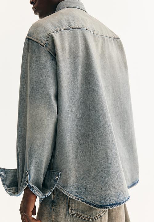 H&M - Oversized fit denim shirt - denim blue
