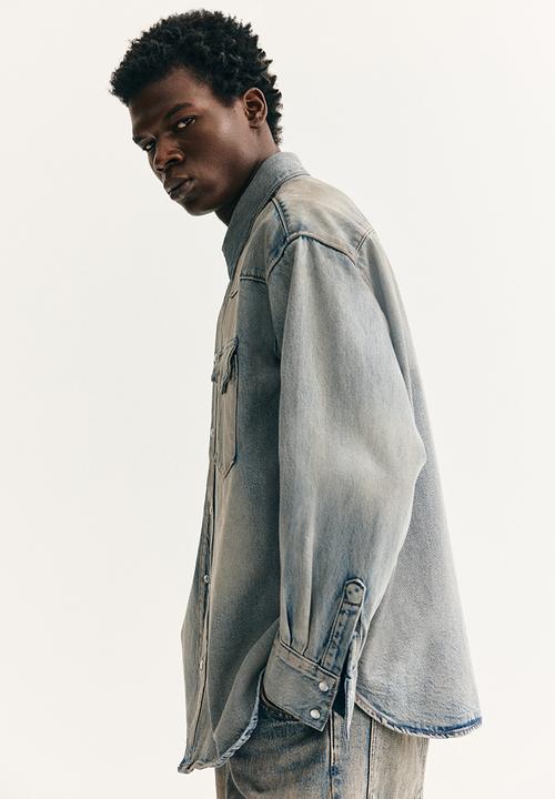 H&M - Oversized fit denim shirt - denim blue