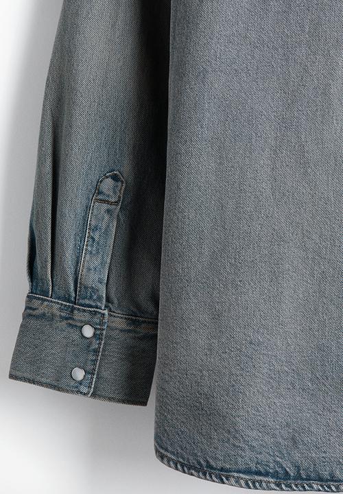 H&M - Oversized fit denim shirt - denim blue