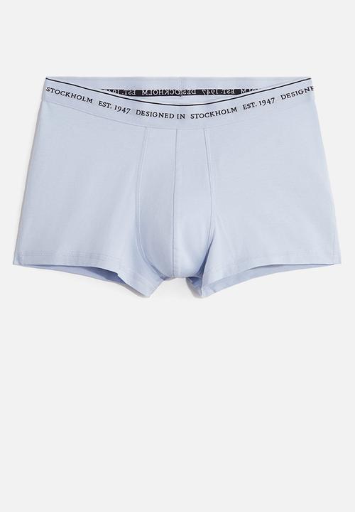 H&M - 3 pack coolmax® short trunks - light blue & dark grey