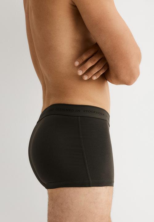 H&M - 3 pack coolmax® short trunks - light blue & dark grey