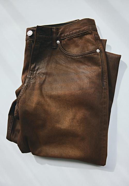 H&M - Straight relaxed jeans - rust brown