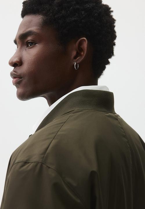 H&M - Lightweight bomber jacket - dark khaki green