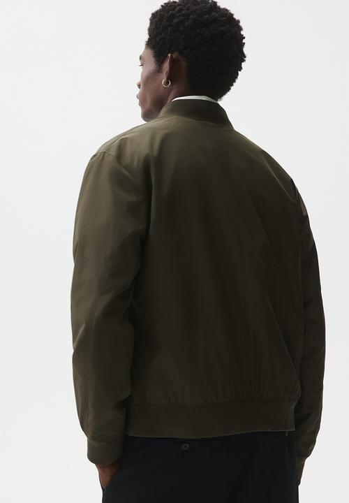 H&M - Lightweight bomber jacket - dark khaki green