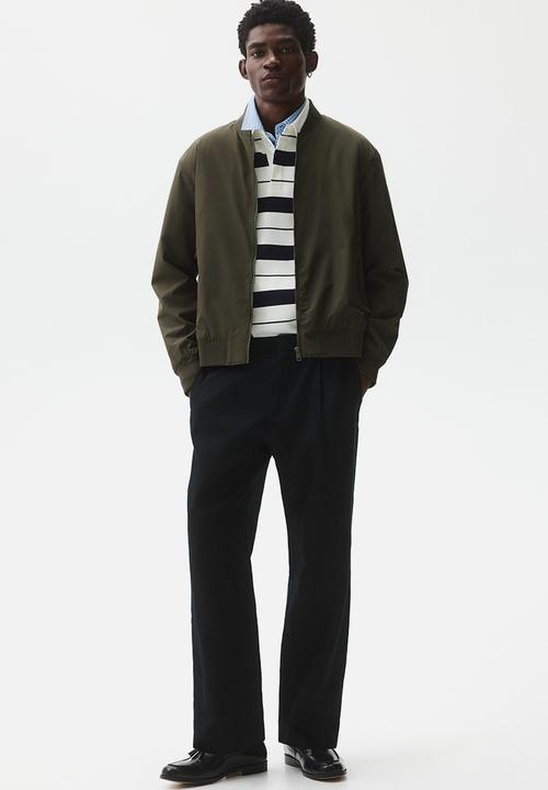 H&M - Lightweight bomber jacket - dark khaki green