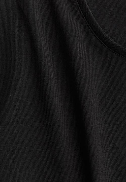 H&M - Fitted cotton top - black