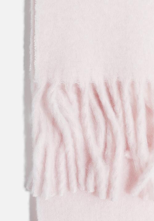 H&M - Fluffy scarf - light pink 