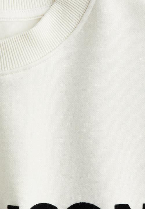 H&M - Text-motif sweatshirt - white/le maison 