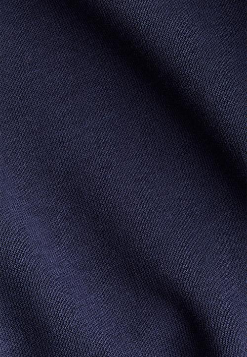 H&M - Cropped zip-through hoodie - navy blue