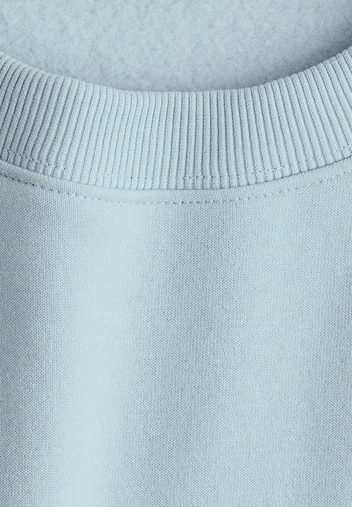 H&M - Text-motif sweatshirt - light blue new york