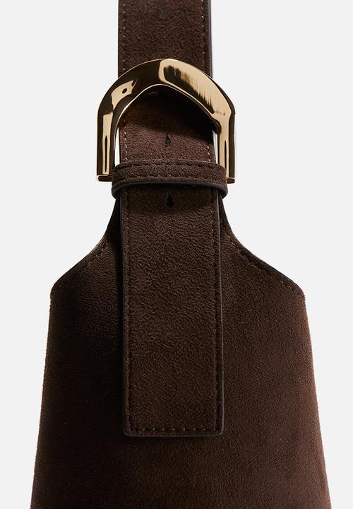 H&M - Napped crossbody bag - dark brown