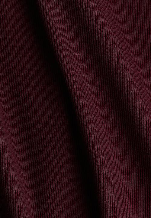 H&M - Ribbed top - burgundy