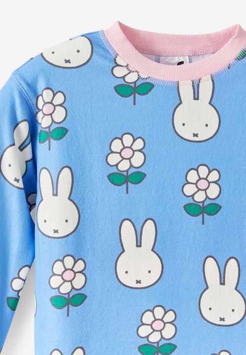 Cotton On - Snoozesoft Long Sleeve Pj Set License -Lcn Mif Blue Bonnet/Miffy Daisies