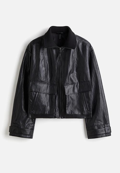 H&M - Aviator jacket - black