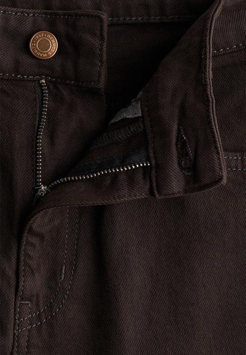 H&M - Wide high waist jeans - dark brown