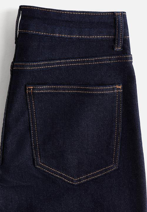 H&M - Wide high jeans - dark denim blue