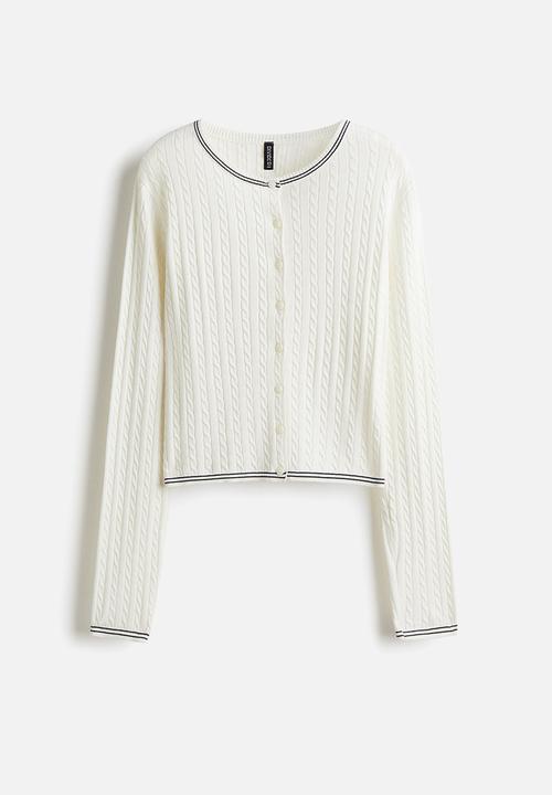 H&M - Cable-knit cardigan - white