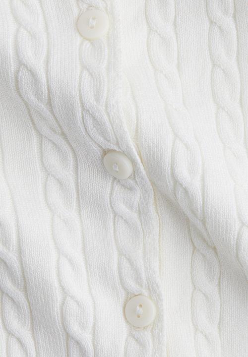 H&M - Cable-knit cardigan - white