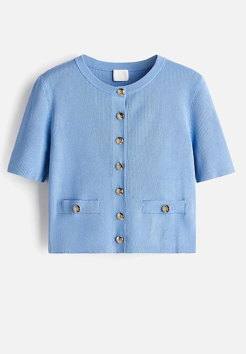 トップス Ello Light Knit Cardigan - Light Blue Short-sleeved cardigan - light blue - 1294717001