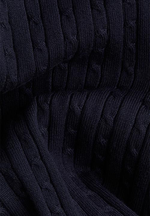 H&M - Cable-knit jumper - navy blue