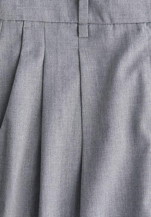 H&M - Wide tailored trousers - grey marl