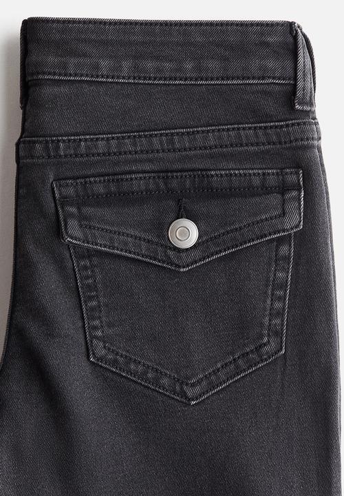 H&M - Flared low jeans - black/colour block