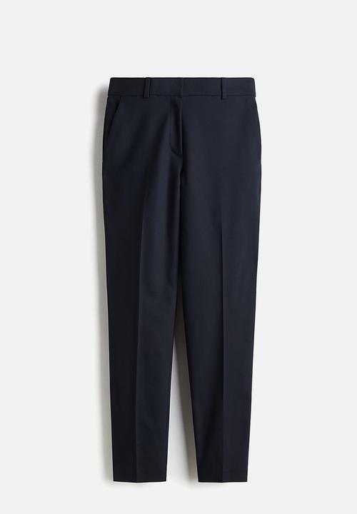 H&M - Cigarette trousers - navy blue 