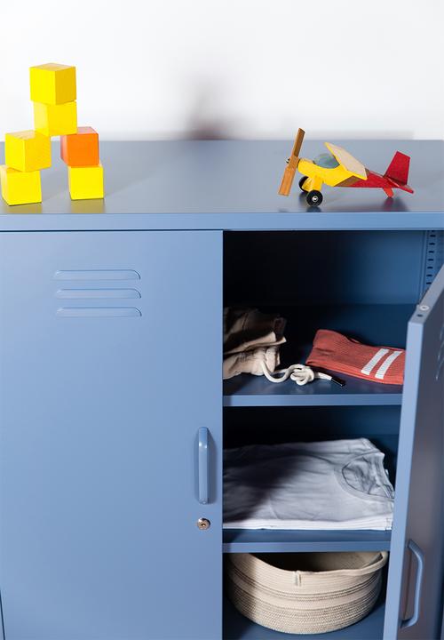 Popstrukt - Sugar cube storage cabinet - pigeon blue