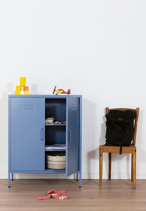 Popstrukt - Sugar cube storage cabinet - pigeon blue