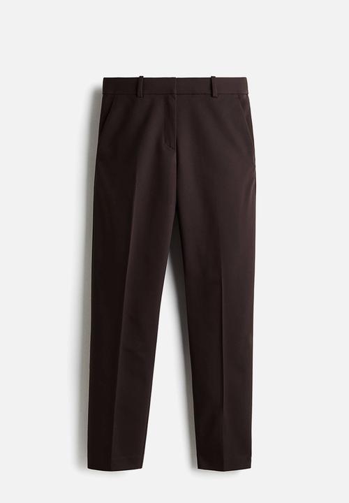 H&M - Cigarette trousers - dark brown