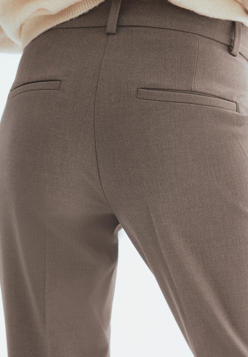H&M - Cigarette trousers - dark mole