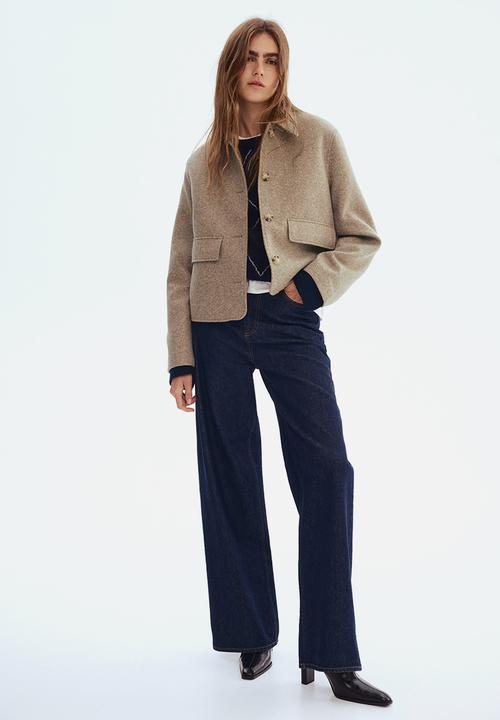 H&M - Collared jacket - beige