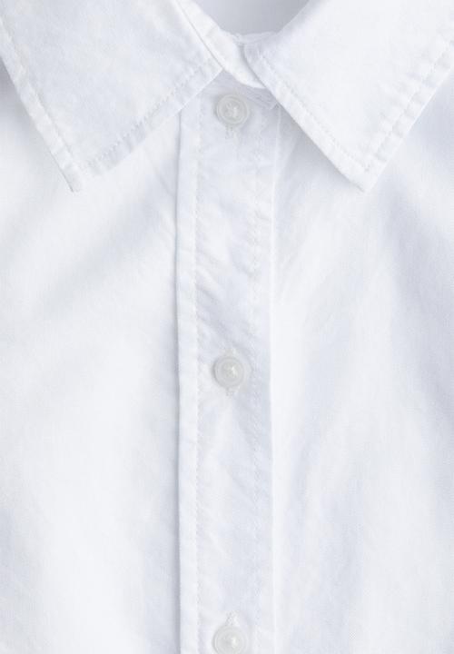 H&M - Fitted oxford shirt - white