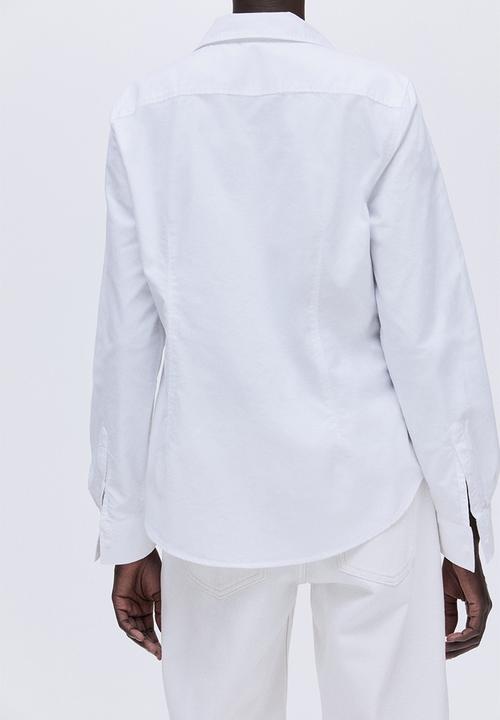 H&M - Fitted oxford shirt - white