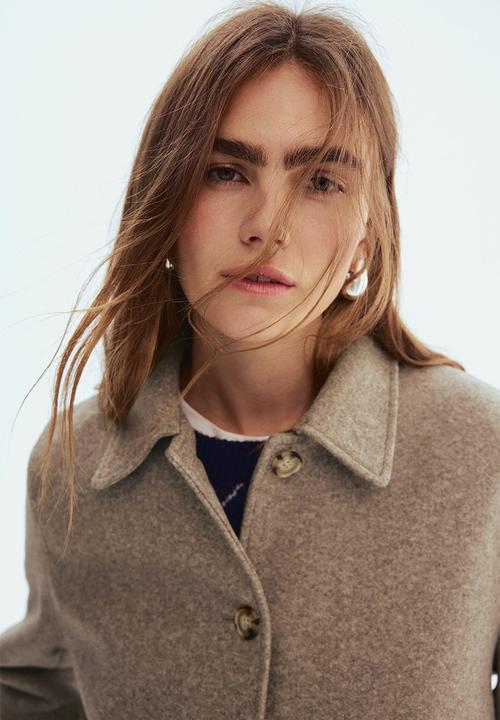 H&M - Collared jacket - beige