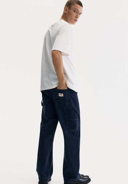 H&M - Relaxed fit worker trousers - navy blue
