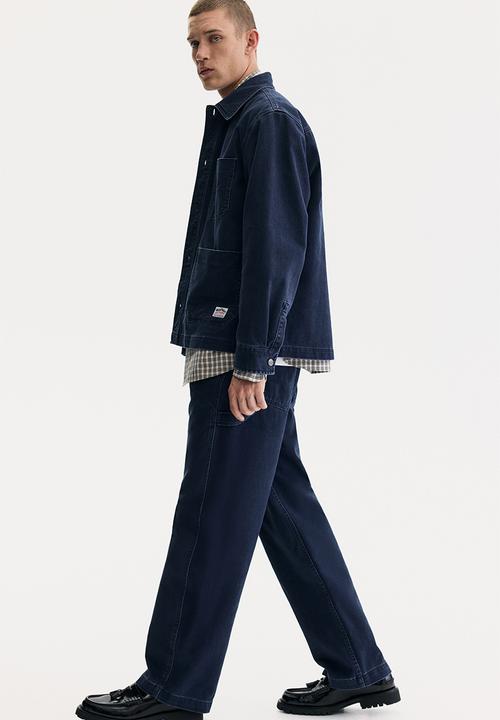 H&M - Relaxed fit worker trousers - navy blue