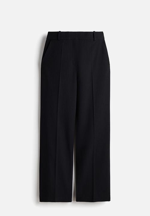 H&M - Tailored trousers - navy blue pinstriped