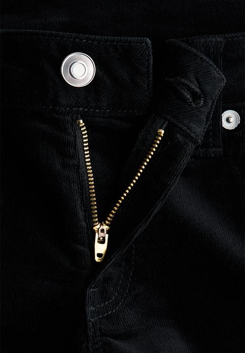 H&M - Flared corduroy trousers - black