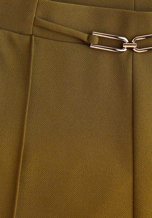 H&M - Belt-detail trousers - olive green