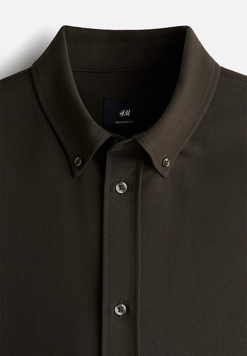 H&M - Relaxed fit twill shirt - green